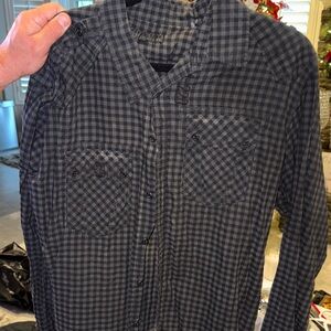 Affliction Checkered Button-Up Shirt